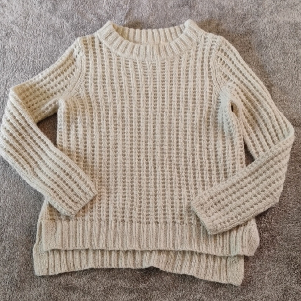 Field And Flower Anthropologie Open Knit Sweater